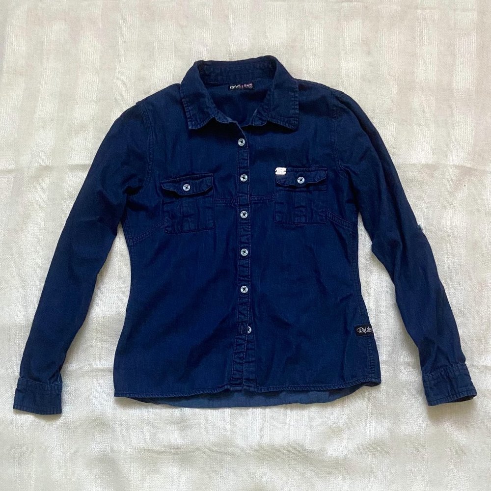 Comfortable Denim Cardigan